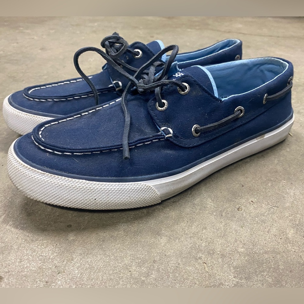 Navy Blue Men's Sperry Boat Shoes, Mens Size 8.5, Gently Used! 😍